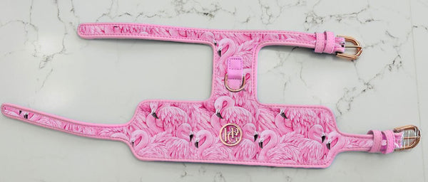 Flock Of Flamingo Dog Harness