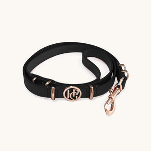 Midnight Leather Dog Lead