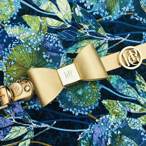 皮革领结-香槟色