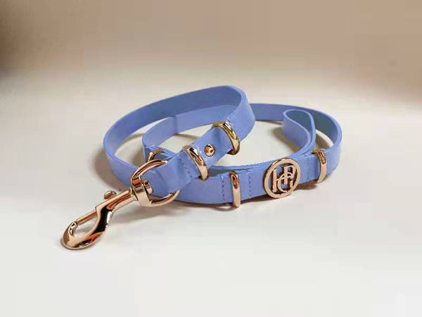 Lilac Leather Dog Lead