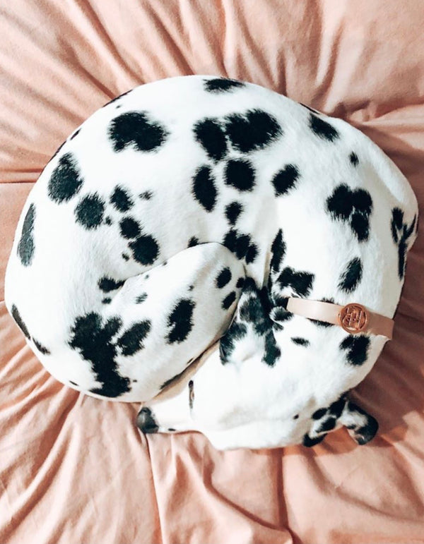 At Dusk Leather Bow Dog Collar