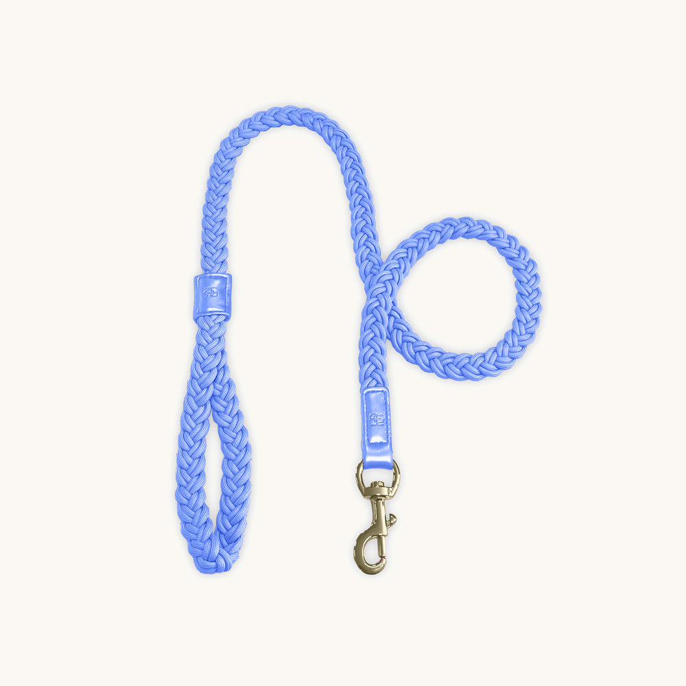 Periwinkle Plaited Dog Lead
