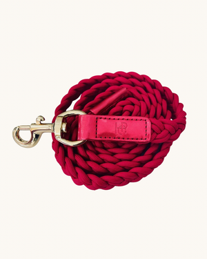 婴儿粉编织狗狗牵引绳