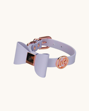 皮革蝴蝶结领子-午夜