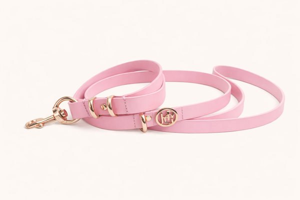 Peony Leather Dog Lead